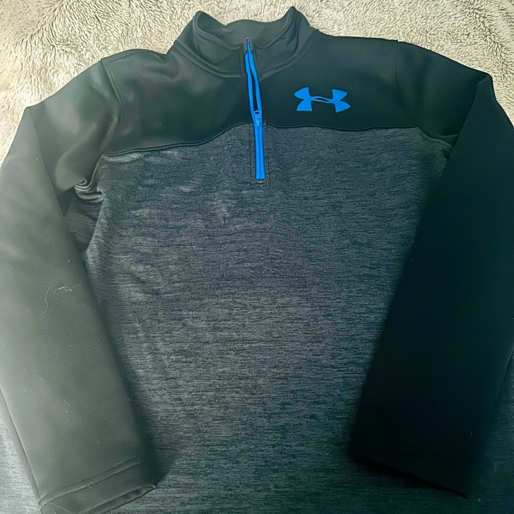 Under Armour Boys Lightweight Zip Up Pullover Size Large